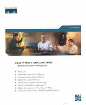 Буклет Cisco IP Phone 7960G, 55-594, Баград.рф